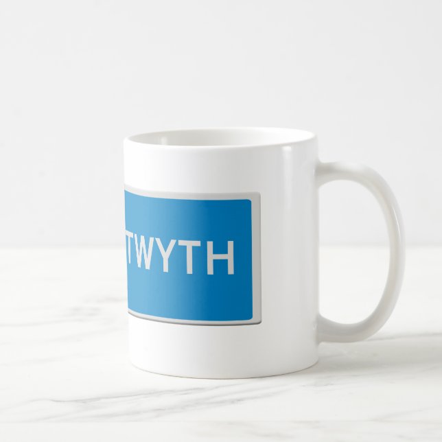 Taza De Café Señal de tráfico Aberystwyth  (Derecha)