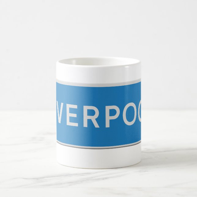 Taza De Café Señal de tráfico Liverpool (Centro)
