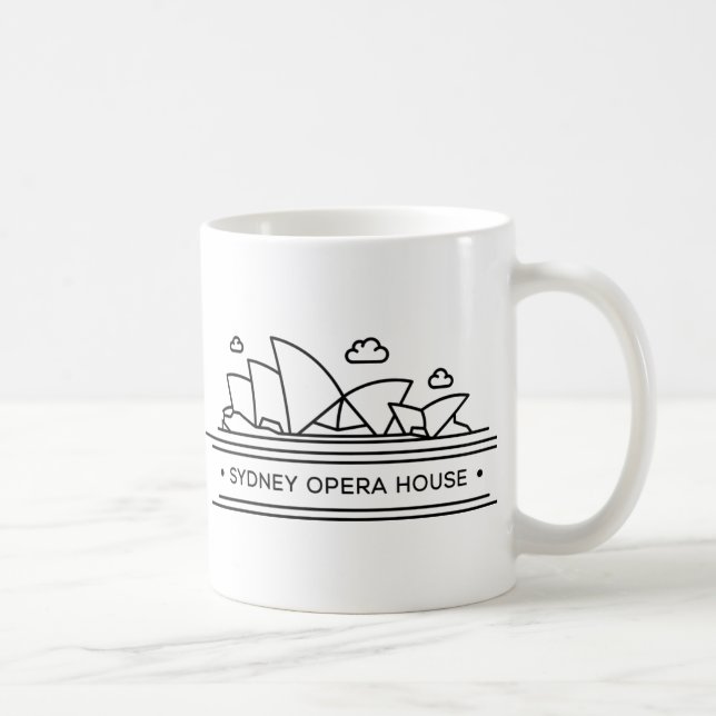 Taza De Café Señal del mundo: Teatro de la ópera de Sydney (Derecha)