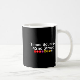 Taza De Café señales de la estación de metro de Times Square Nu
