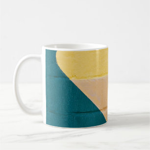 Taza De Café Señalización de flecha roja, naranja y amarilla