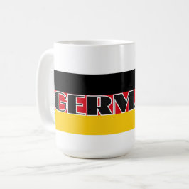 Taza De Café Sencilla bandera alemana moderna de Alemania