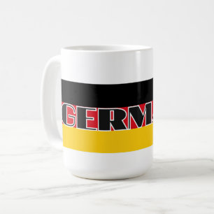 Taza De Café Sencilla bandera alemana moderna de Alemania