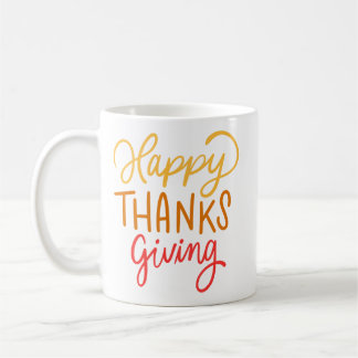 Taza De Café Sencilla calidez otoño con letras rojo amarillo do