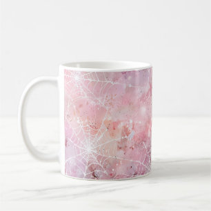 Taza De Café Sencilla y caprichosa cúpula de arañas rosadas