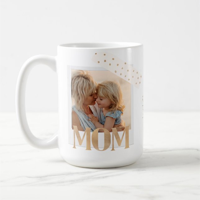 Taza De Café Sencillamente Moda "El amor de una madre" foto mod (Izquierda)