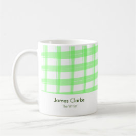 Taza De Café Sencillamente moderno Green Lattice Business Mug