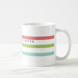 Taza De Café Sencillas bandas personalizadas Mug