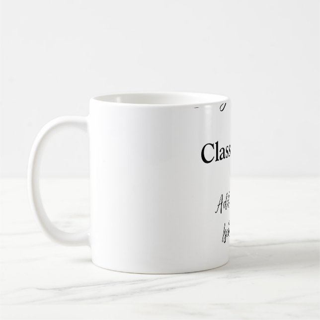 Taza De Café Sencillas felicitaciones por graduación mínima aña (Izquierda)
