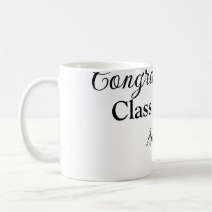 Taza De Café Sencillas felicitaciones por graduación mínima aña