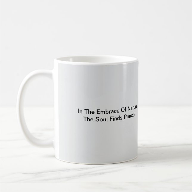 Taza De Café Sencillas Palabras Estéticas Significativas. (Izquierda)