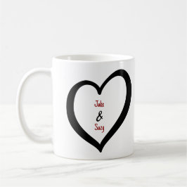 Taza De Café Sencillo Corazón de San Valentín