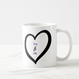 Taza De Café Sencillo Corazón de San Valentín