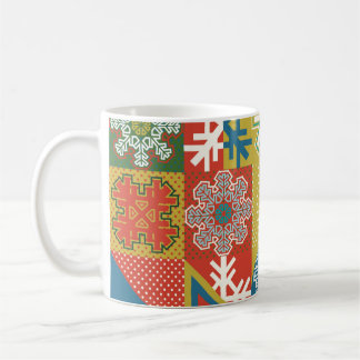 Taza De Café Sencillo fondo local plano de geome multicolor