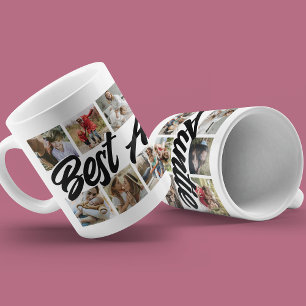 Taza De Café Sencillo Mejor Tía del Mundo Collage de Fotos