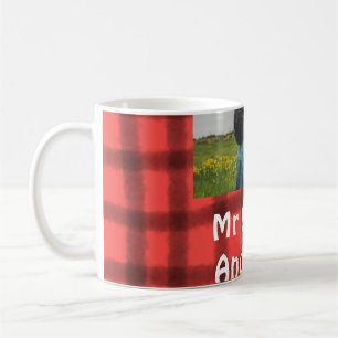 Taza De Café Sencillo minimalista señor y señora agregar su nom