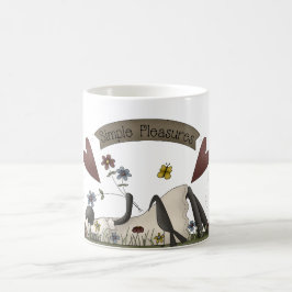 Taza De Café Sencillos placeres Primitive Country Sheep