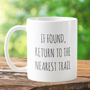 Taza De Café Senda de senderismo divertida con bromas y citas d
