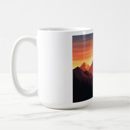 Taza De Café Senderismo Adventure Sunset Mountain T-Shirt Natur
