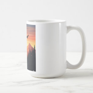Taza De Café Senderismo Adventure Sunset Mountain T-Shirt Natur