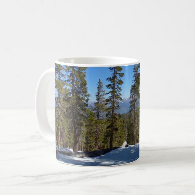 Taza De Café Senderismo bajando desde Mitchell Peak en Sequoia (Anverso izquierdo)