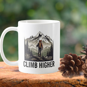 Taza De Café Senderismo de montaña más alto
