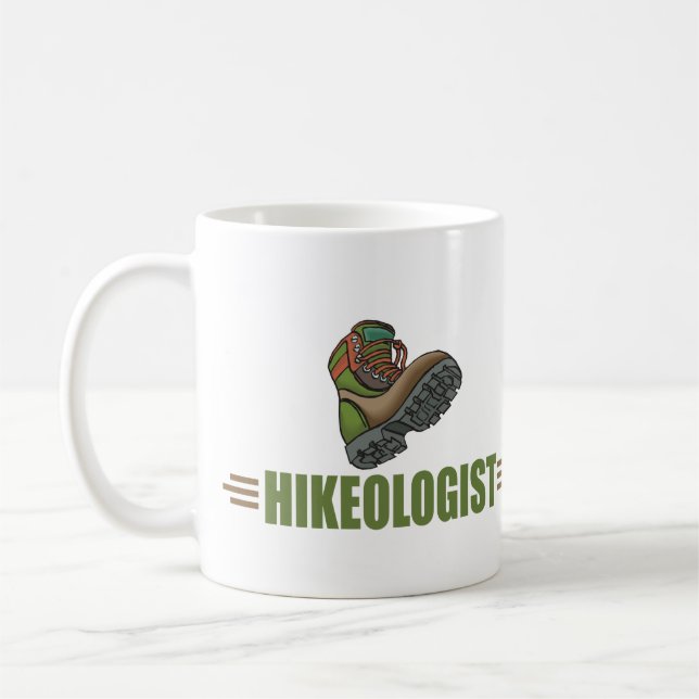 Taza De Café Senderismo humorístico (Izquierda)