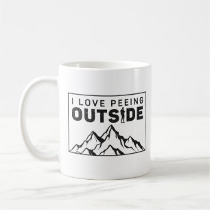 Taza De Café Senderismo me encanta salir a la calle