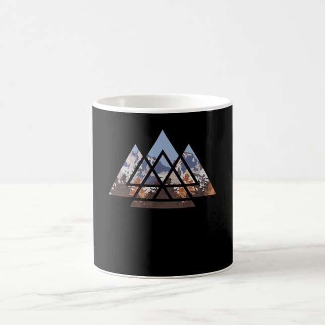 Taza De Café Senderismo Montaña Terrestre Senderismo Camping Na (Centro)