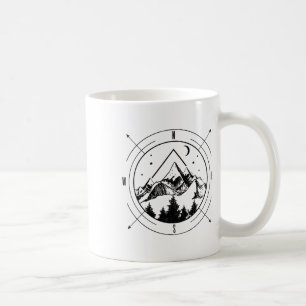 Taza De Café Senderismo Montañas Naturaleza Camping Comp Outdoo