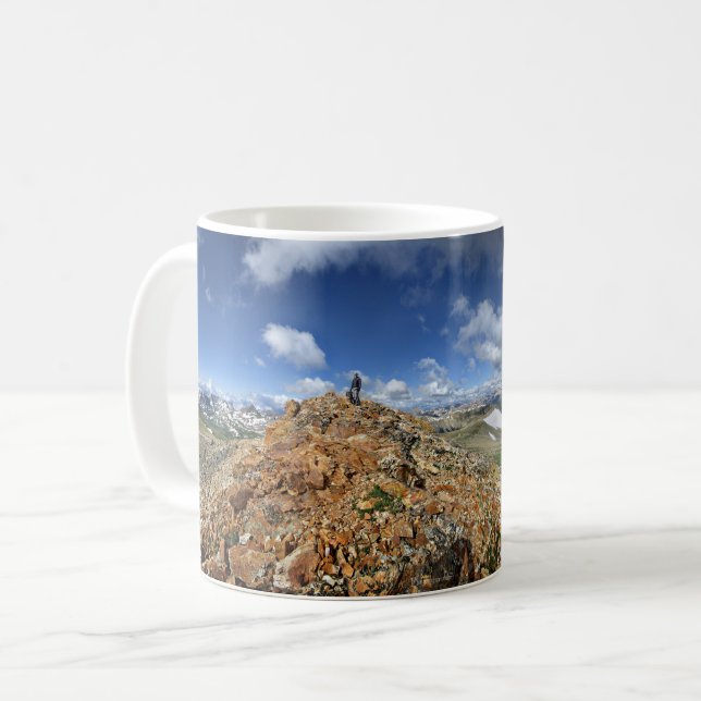 Taza De Café Senderismo por el Monte Belford - Picos Collegiate (Anverso izquierdo)