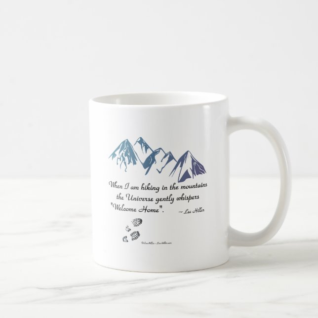 Taza De Café Senderismo por las montañas Susurros Universos Bie (Derecha)