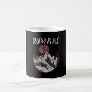 Taza De Café Senderismo - Senderismo es mi lugar feliz