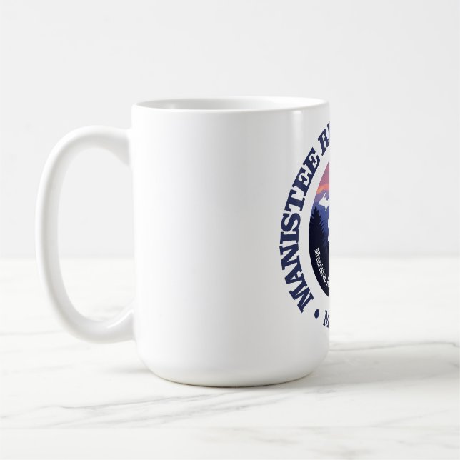 Taza De Café Sendero de Loop del Río Manistee (rd2) (Izquierda)