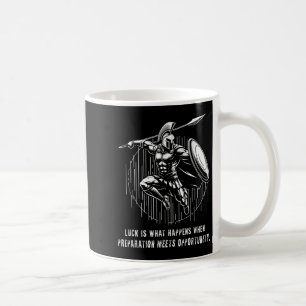 Taza De Café Seneca Cita Sabiduría Diciendo Sobre La Suerte Y L