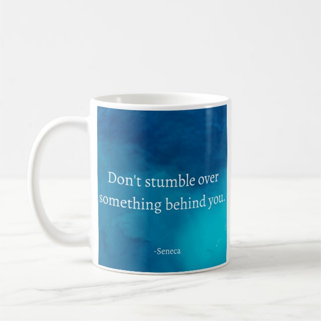 Taza De Café Seneca Stoic Cita Mug (Izquierda)
