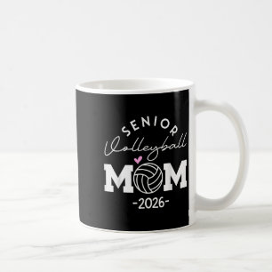 Taza De Café Senior 2026 Cl De 2026 Senior Mom Volleyball Gradu