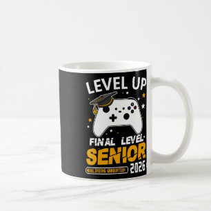 Taza De Café Senior 2026 Sube de Nivel Graduación Final Grad Gr