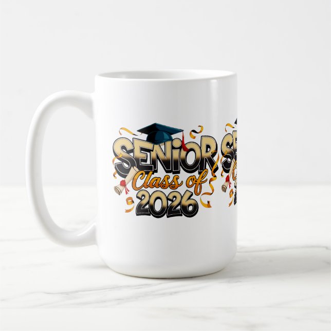 Taza De Café Senior Class Of 2026 (Izquierda)