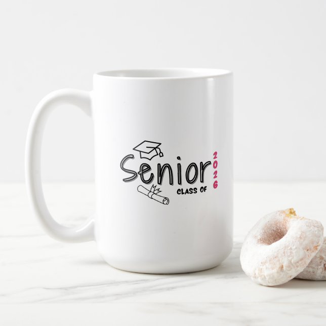 Taza De Café Senior Class of 2026 Mug (Con donut)