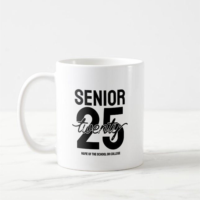 Taza De Café Senior twenty 25 Graduation gift (Izquierda)