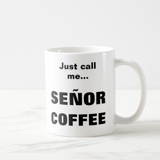 Taza De Café SEÑOR COFFEE mug (Derecha)