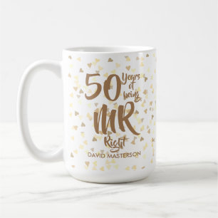Taza De Café Señor Perfecto Diversión 50º Aniversario de Bodas 