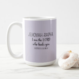 Taza De Café Señor Quien Sana Lila Simple Cristiano