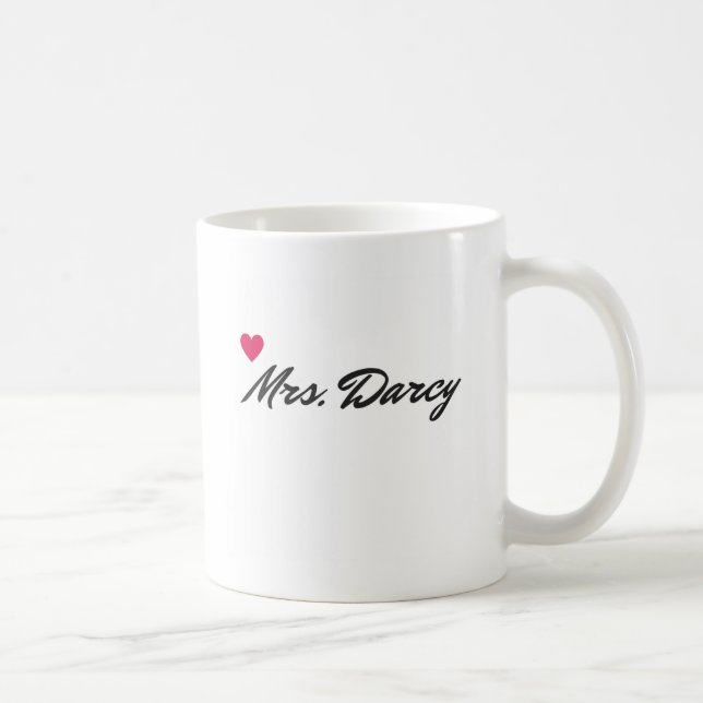 Taza De Café Señora Darcy Mug del orgullo y del perjuicio (Derecha)