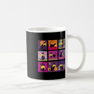Taza De Café Señora de gatos sin hijos divertida con el pelo de