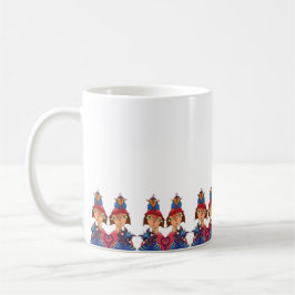Taza De Café Señora de los gatos Pájaro Loco