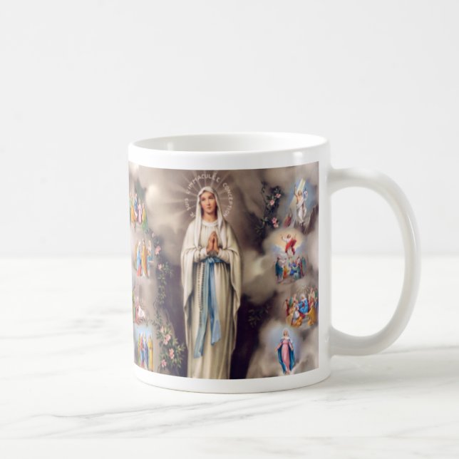 Taza De Café Señora de Lourdes (Derecha)