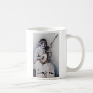 Taza De Café señora del banjo