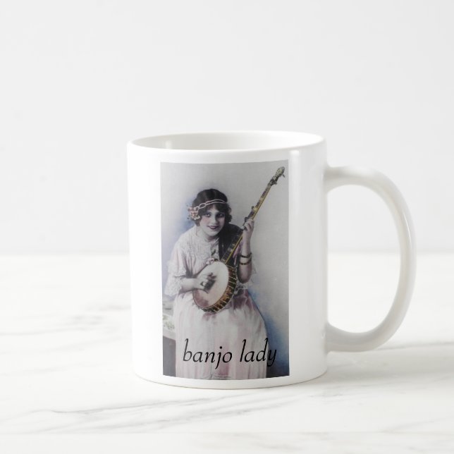 Taza De Café señora del banjo (Derecha)